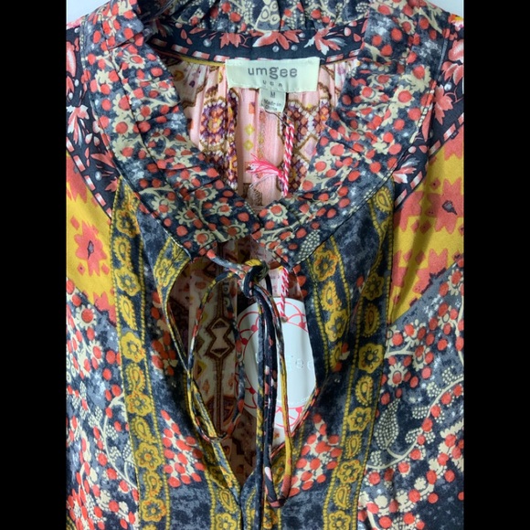 Last One! BoHo Dress Floral Size Medium - Picture 4 of 7
